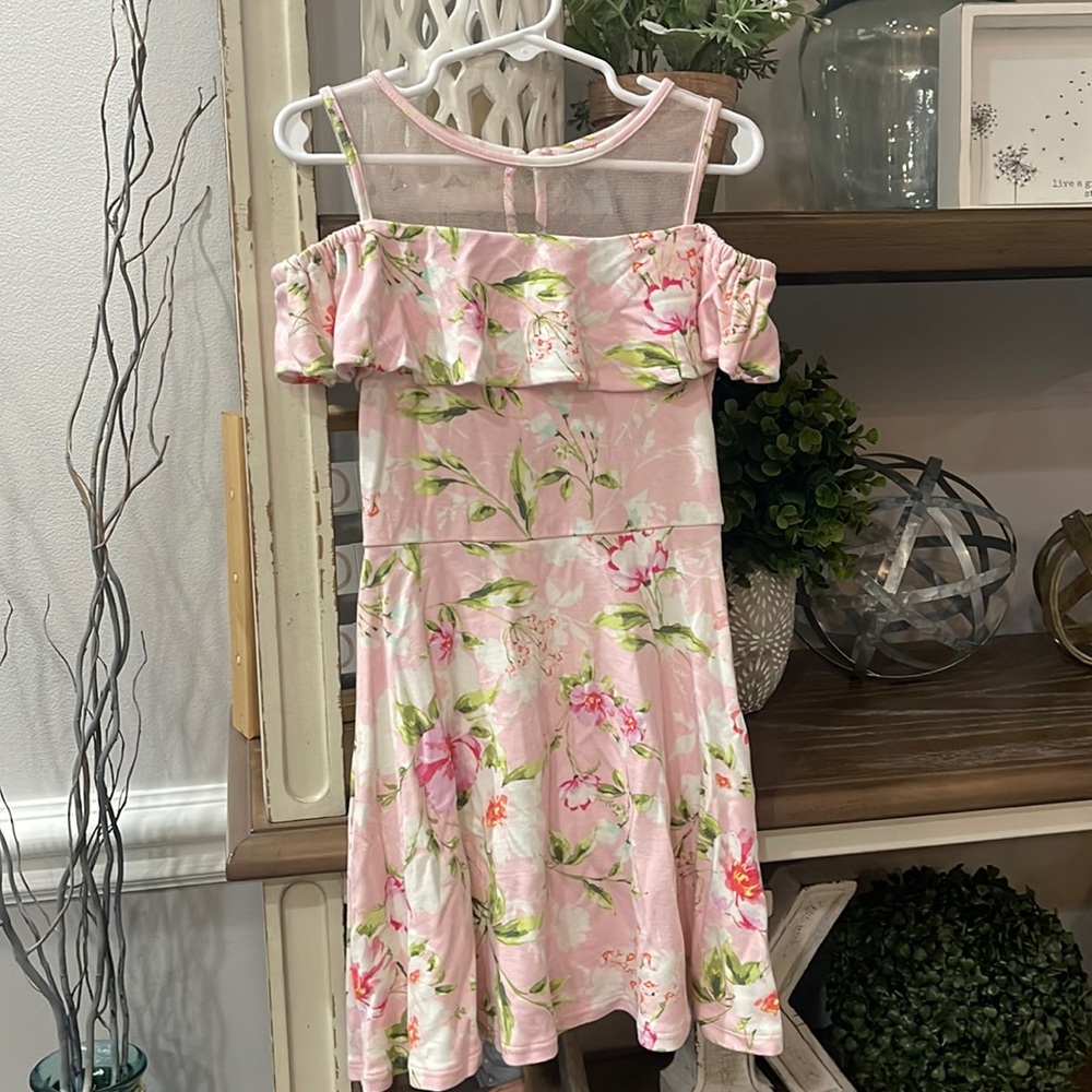 Open Shoulder Floral Dress Sz 5/6